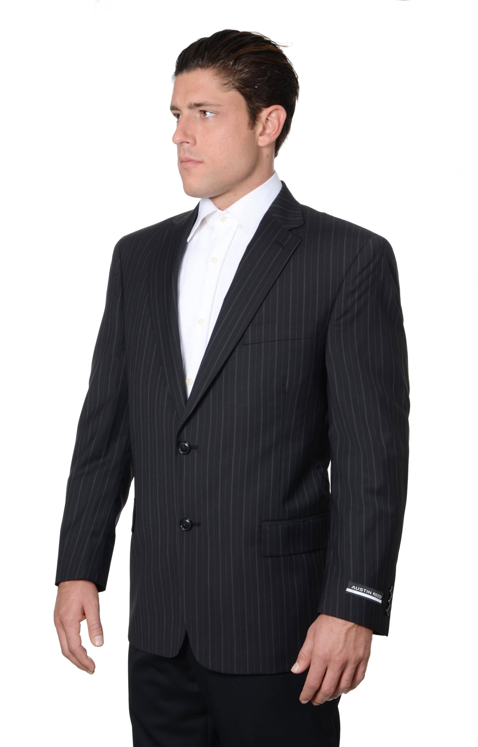 完璧 Separate Suit Striped Wool Pure Mens Reed Austin Coat XL 46 スーツ
