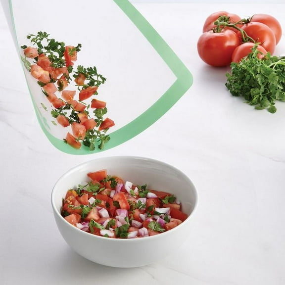 Flexible Cutting Board Mat, Set of 4, color coded for clean cooking.