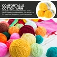 thumbnail image 2 of AUQ 3 Rolls Knitting Yarn Crochet Bundle Cotton for Dishcloths Homedecor Neckerchief Knitted Blanket Hook Crafts Crocheting Baby, 2 of 6