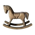 thumbnail image 3 of Wooden Animal Sculpture Rocking Horse Desktop Decor Wear Resistant Material for Entrance Countertop Space, 3 of 9