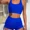 Blue, variant on Women Conservative Flat Front Swimsuit Premium Feel Beach Spa Swimwear for Summer Seaside (XS-XL)