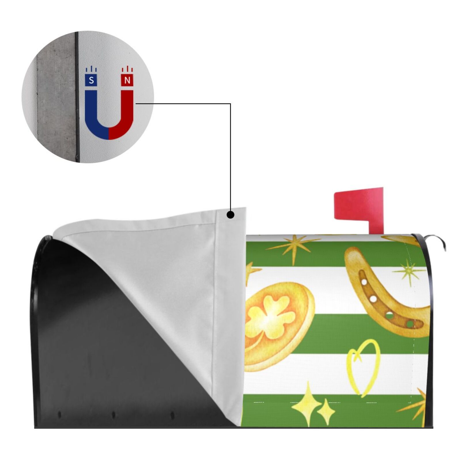 Kdxio Magnetic Mailbox Cover 21x18 in Mailbox Cover Outdoor Decoration Holiday Mailbox Covers for Home Garden Yard-21x18 in