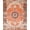 Rust Orange Red Cream, Pattern 20, variant on ODIKA 8'x10' Washable Area Rug Durable, Non-Slip Orange Fall Boho Vintage Terracotta Farmhouse Medallion Design with Floral Scroll for Living Room, Under Sectional, Family