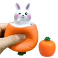 thumbnail image 2 of Easter Carrot Rabbit Shape Fidget Toys Funny Squeeze Toys Decompression Sensory Toys Boredom Stress Relief Toys For Kids Adults, 2 of 2