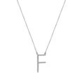 thumbnail image 4 of Imperial 1/20Ct TDW Diamond Alphabet F Pendant Necklace for Women in Sterling Silver, 4 of 6