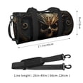 thumbnail image 2 of Fotbe Vintage Ornate Skull Bolsa Deportiva de Lona Plegable con Estampado, Bolsa de Gimnasio con Bolsillo Seco/Húmedo, Bolsa de Viaje Ultraligera de Gran Capacidad, 2 of 6