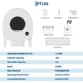 thumbnail image 6 of ChaoLink Automatic Self Cleaning Smart Robot Cat Litter Box 68L Large Capacity Dual Safety Protection Odor Isolation Kitty Toilet 10W, 6 of 6