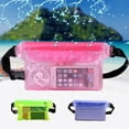 thumbnail image 2 of Mobile Phone Waterproof Pocket Drifting On The Beach Mobile Phone Waterproof Bag Sealed Touchscreen Transparent PVC Waist Bag, 2 of 4