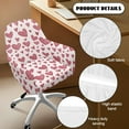 thumbnail image 6 of FOR U DESIGNS Heart Print Dining Chair Cover Breathable Chair Seat Slipcovers Reusable Modern Curved Back Armrests Chairs Protector for Bedroom Living Room Banquet, 6 of 8