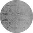 thumbnail image 1 of Ahgly Company Indoor Round Oriental Gray Industrial Area Rugs, 4' Round, 1 of 4
