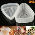 thumbnail image 1 of CAROOTU 4pcs Triangular Sushi Mold Rice Ball Maker Sushi Rice Cake Press Mold Maker, 1 of 5