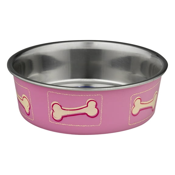 Loving Pets Bella Bowls Costal Pink Small, 1.0 CT