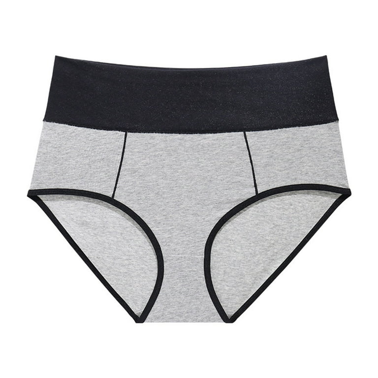 eczipvz Cotton Underwear for Women Women High Waist Belly Lace Seamless  Lift Breathable Triangle Cotton Briefs Grey,L 