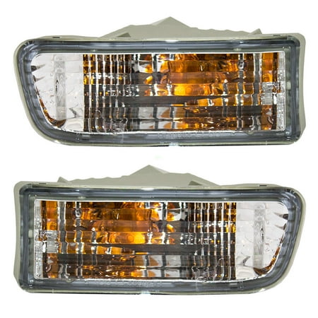 Signal Light Park Lens Driver and Passenger Park Signal Front Marker Lights Lamps Lenses Replacement for Toyota SUV 81520-35250 81510-35260 ()
