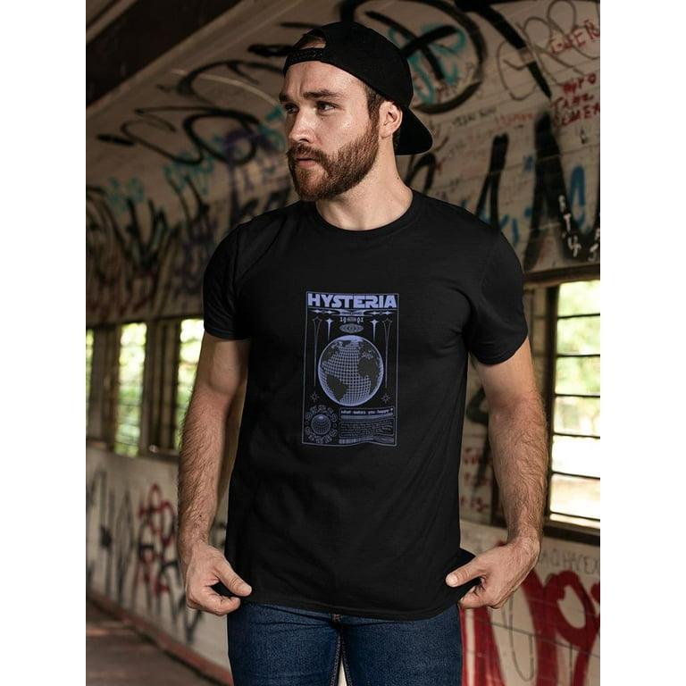 Modern Hysteria Techno Style T-Shirt Men -Image by Shutterstock 