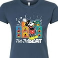 thumbnail image 3 of Disney - Mickey Feel The Beat - Juniors Fitted Graphic T-Shirt, 3 of 5