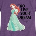 thumbnail image 3 of Disney Princess - Go Live Your Dream Ariel - Toddler & Youth Girls Short Sleeve Graphic T-Shirt, 3 of 5