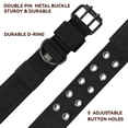 thumbnail image 3 of Minzimin Heavy Duty Dog Collar for Large Dogs, Dog Collars with Metal Buckle & D Ring, 1.5" Width Thick Adjustable Nylon Collar for Medium Dogs, 3 of 7