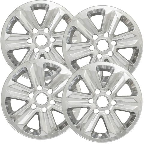 Set of 4 17 inch Chrome Wheel Skins Covers Compatible with 15-20 Ford F-150 XLT XL Impostors for 3995 Wheel Series