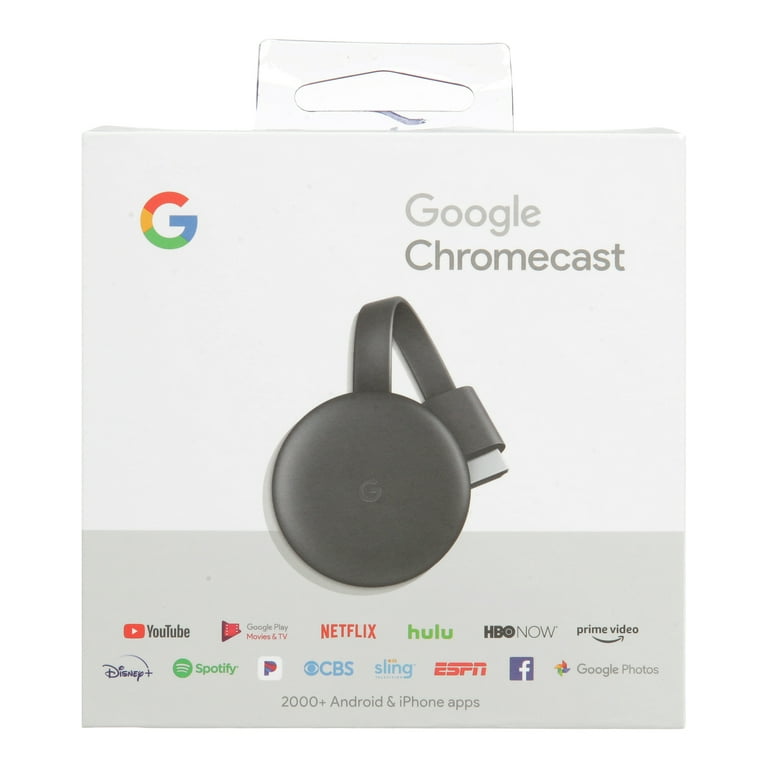 Mappe Anvendelse Skynd dig Google Chromecast 3rd Gen - Walmart.com
