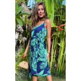thumbnail image 4 of Robes pour Femmes - Sexy Col en V Bretelles Spaghetti Imprimé Floral Léopard Fendu Robe Tulipe Midi avec Ceinture, 4 of 7