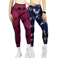 thumbnail image 1 of Set De Dos Leggings Deportivos Tie-Dye Mujer para Yoga y Gym Comodidad y Estilo, 1 of 5