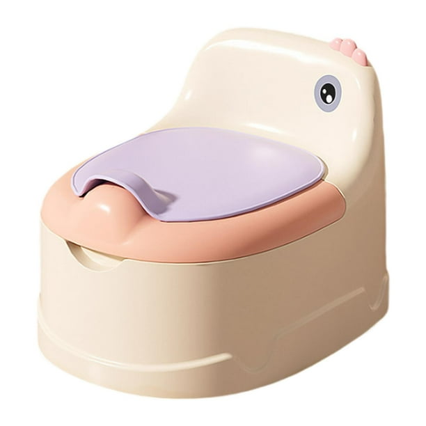 Orinal de entrenamiento para ir al baño *con asiento de inodoro con cepillo para niños, bebés, niñas y niños rosa