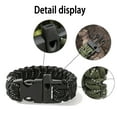 thumbnail image 3 of Bracelet Set for Men Women Bracelets Rope Braided with Parachute Cord for Emergency Outdoor Survival - Black+khaki, 3 of 5