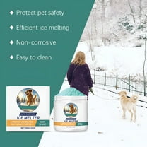BANIRO Effectively Melt Ice and Snow - Eco-Friendly Deicer for Driveways,Walkways,and Steps - Safe for Pets and Plants - Fast-Acting,Long-Lasting Formula - 20 lb Bag