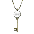 thumbnail image 1 of Short Phrase Studying Social Science Key Necklace Pendant Tray Embellished Chain, 1 of 3