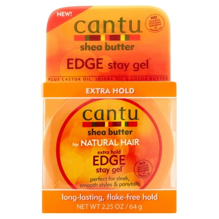 Cantu Shea Butter for Natural Hair Extra Hold Edge Stay Gel, 2.25