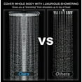 thumbnail image 5 of KESTE 12 Inch High Pressure Rain Shower Head with Magnetic Handheld Shower Heads, 3+8+1 Spray Setting, Detachable Showerheads with 60" Hose for Bathroom, Black, 5 of 10