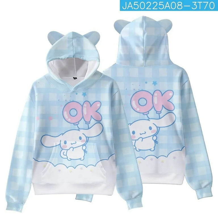 Cinnamoroll hoodie with ears hotsell