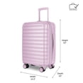 thumbnail image 2 of iFLY Fibertech 3.0 Matte Expandable Hardside Spinner 2-Piece Luggage Set, 20" Carry-On & 28" Checked Suitcase, Mauve, 2 of 9