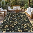 thumbnail image 3 of Fsddascl Branches Green Leaves Outdoor Rug for Patio/Deck/Porch, Non-Slip Large Area Rug 6 x 9 Ft, Vintage Botanical Forest Indoor Outdoor Rugs Washable Area Rugs, Reversible Camping Rug Carpet, 3 of 5