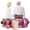 Pink, variant on Gait Belt, Adjustable Gait Transfer Belt with 7 Handles, Standing Aids & Walking Assist Devices with Quick-Release Buckle for Seniors and Disabled (Black-L) ﻿