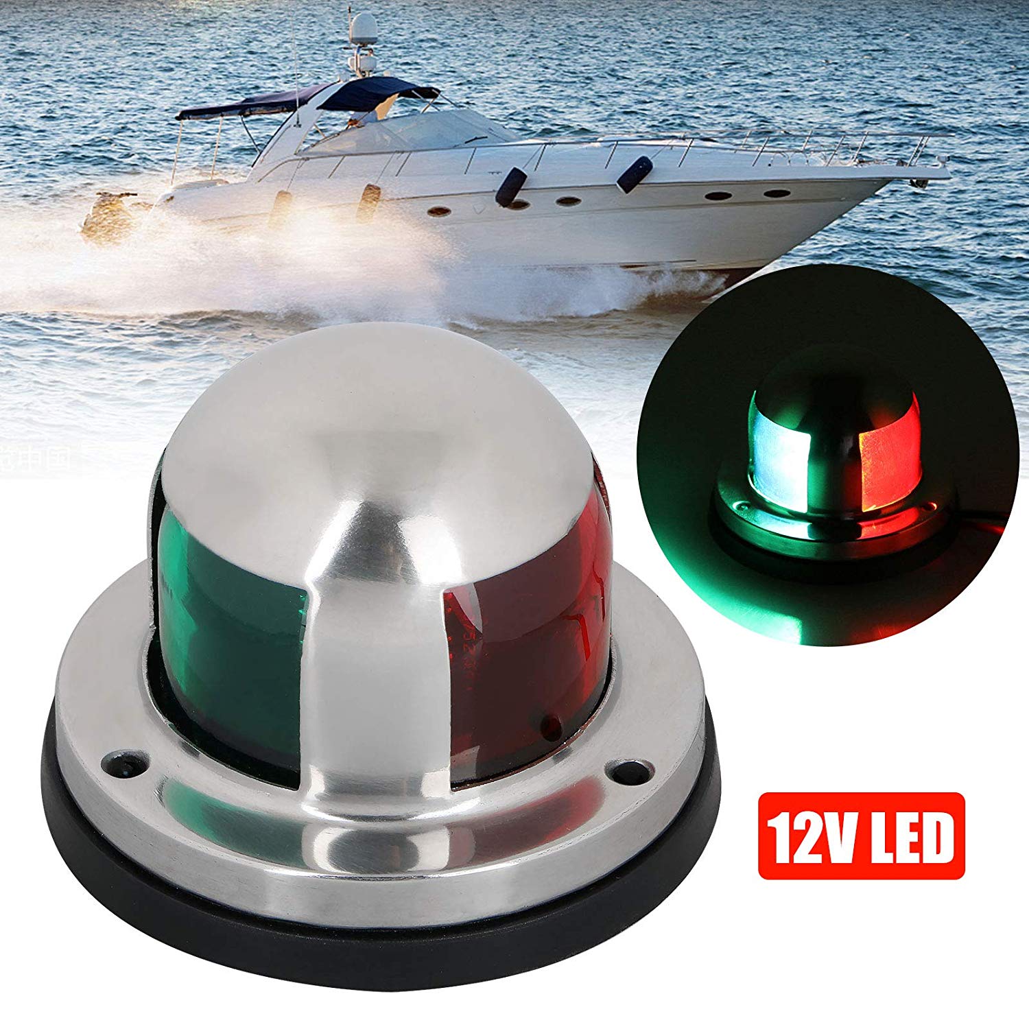 Boot Lichter Boots-Marine-LED-Anzeige Stern leuchtet wasserdicht for Pontoon Yacht Skeeter Auto Teil 12V Farbe : White 