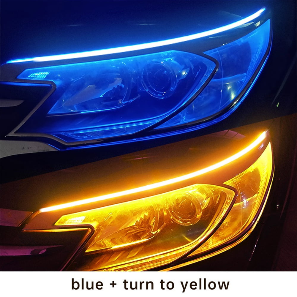 NEW 45cm LED Car Auto DRL Daytime Running Lamp Strip Light Flexible Tube TS 