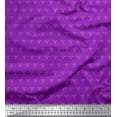 thumbnail image 1 of Soimoi Poly Georgette Fabric Dot & Fleur De Lis Damask Print Fabric by Yard 52 Inch Wide, 1 of 3