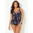 thumbnail image 5 of Swimsuits for All Women's Plus Size V-Neck Twist Tankini Top, 5 of 5