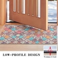 thumbnail image 3 of Bohemian Retro Floral Non-Slip Entryway Door Mat,Boho Indoor Decor Durable Low Plush Door Mat,Washable Welcome Rug for Patio Hallway Home Decor 17x30 Inches, 3 of 6