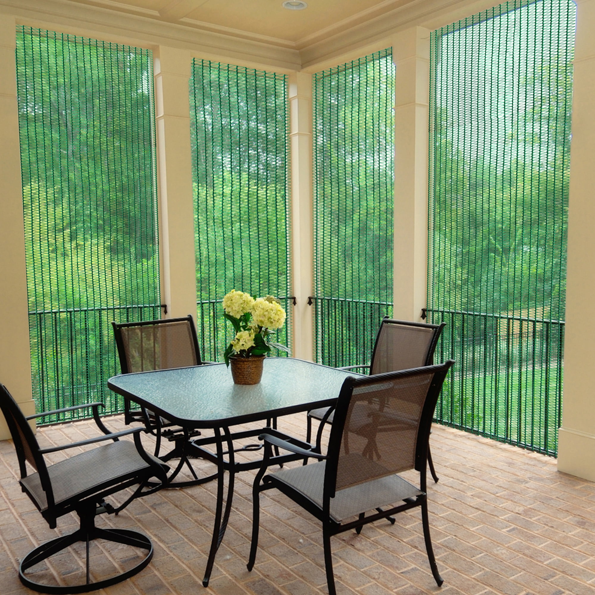 Screenguard Green 70UV Privacy Fabric, 15-ft L x 6-ft H Outdoor Screen