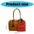 thumbnail image 3 of Retro Faux Suedes Leather Large Capacity Shoulder Bag with Purse for Women Commuters Elegant Zippered Underarm Handbag brown, 3 of 5