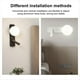 thumbnail image 3 of Aplique de pared LED con interruptor, ajustable, lámpara de pared de vidrio para dormitorio, lámpara de noche, decoración de pared B, 3 of 5
