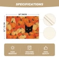 thumbnail image 6 of Sm:)e Black Cat Pumpkin Fall Placemats Set of 4, 12x18 Inch ,Seasonal Halloween Thanksgiving Holiday Table Mats for Party Kitchen Dining Decoration, 6 of 6