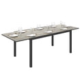 thumbnail image 1 of Outsunny 63"-94.5" Extendable Patio Dining Table for 6-8 Person, Grey, 1 of 10
