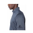 thumbnail image 3 of adidas Mens Size Large 1/4 Zip L/S Pullover Tee, Grey, 3 of 3