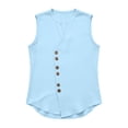 thumbnail image 5 of Tank Tops Men Cotton Linen Lightweight Breathable Button Down V Neck Sleeveless Shirt Vacation Beach Tank Shirt, 5 of 5