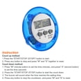 thumbnail image 3 of Uxcell Round Digital Timer, Small Count Down/ UP Clock with Magnetic, Big LCD Display, Blue, 3 of 5