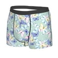 thumbnail image 5 of Goofa Colorful Butterfly Printed Men's Boxer Briefs Underwear, Moisture-Wicking Underwear, Trunk,Soft and Breathable Cotton Underwear-, 5 of 9